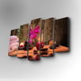 Wallity Cuadro Decorativo en Lienzo 5 Piezas 5PUC-044 Multicolor